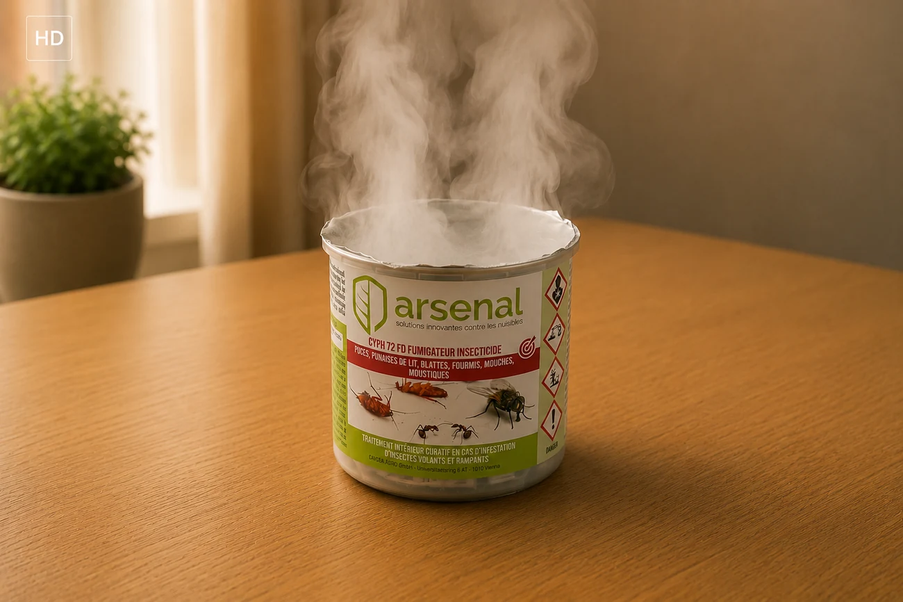 Fumigateur Arsenal en diffusion, brouillard insecticide