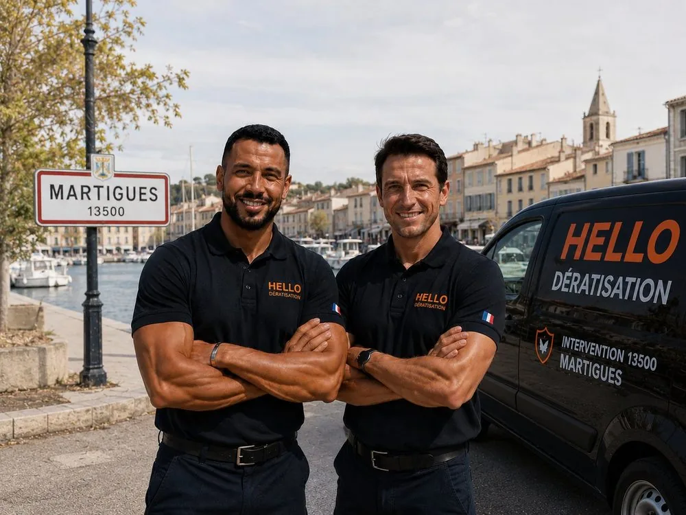 Medhi et Julien, fondateurs de Hello Dératisation, à Martigues — dératisation et nuisibles sur les canaux, les ports et les sites industriels (13500)